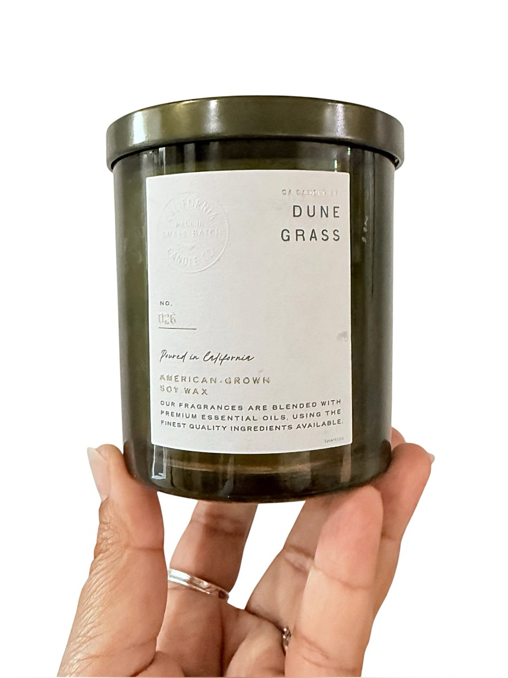 Leoben Company Dune Grass No. 026 Scented Soy Candle - Green Glass Jar